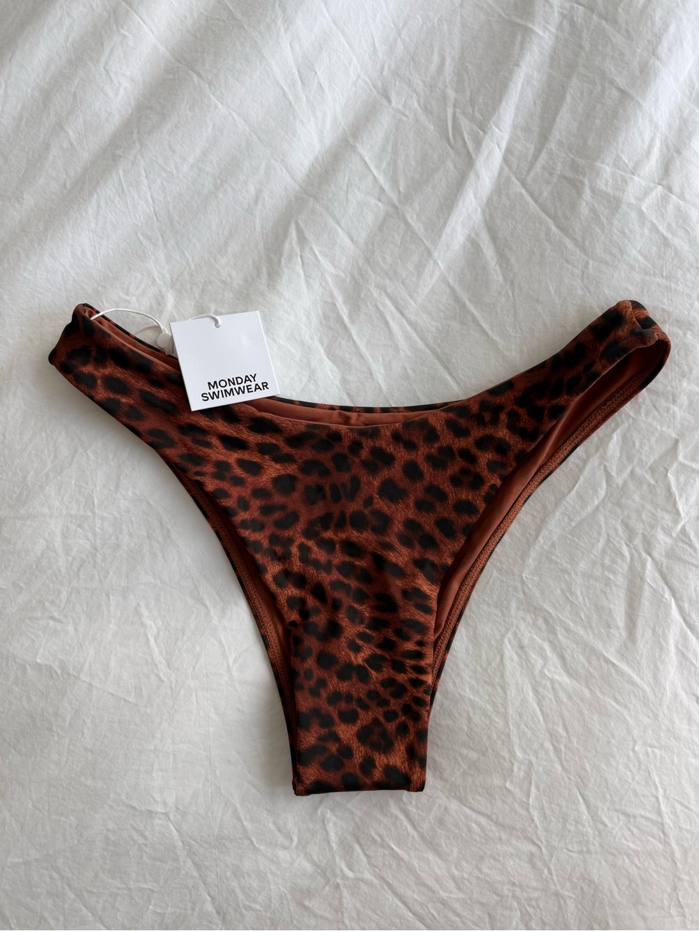 Monday Swimwear Leopard Print Bikini Bottoms